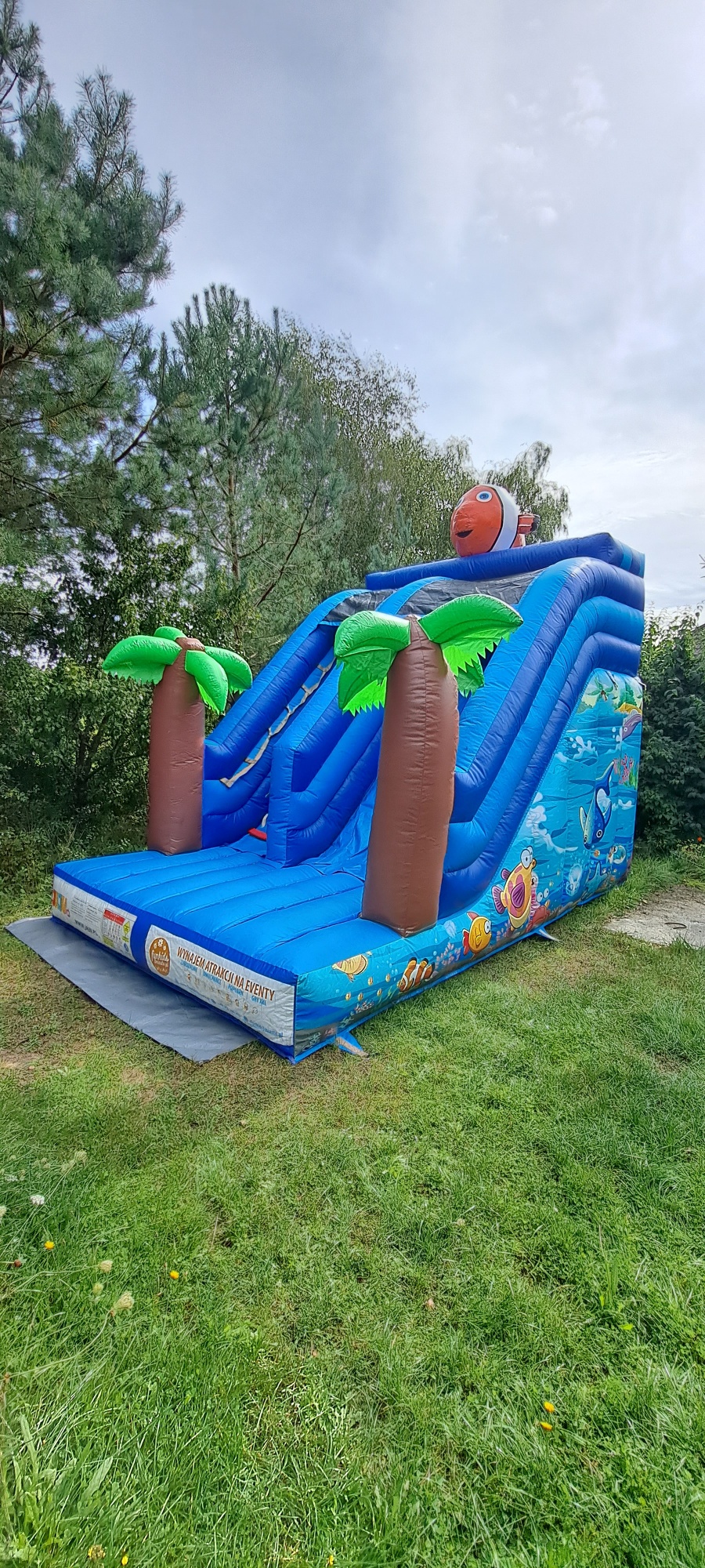 Dmuchana zjeżdżalnia Nemo